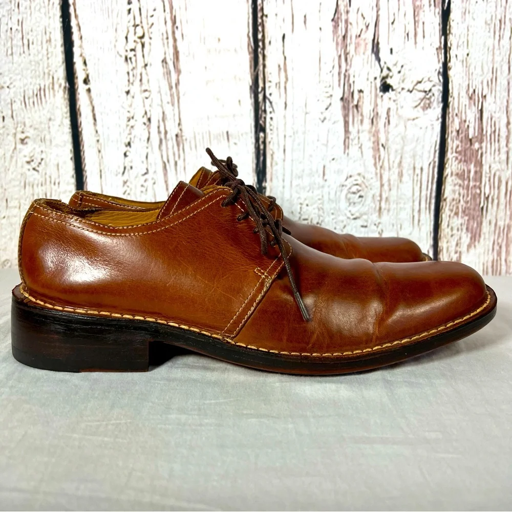 Cole Haan Brown Oxford Lace Up Leather Dress Shoes Size 9 US GUC